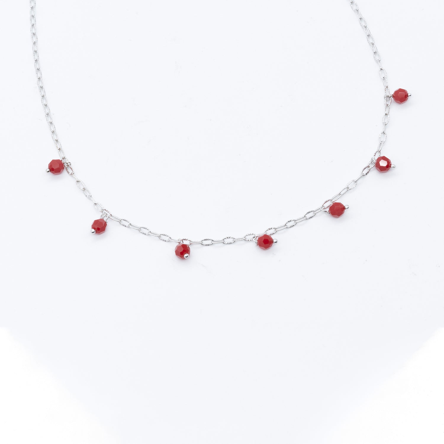 Scarlet Elegance Swarovski Necklace